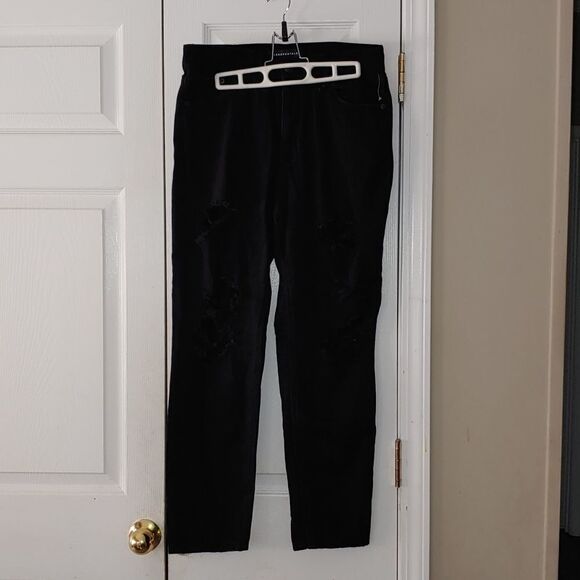 Aeropostle  black distressed mom jeans Sz 6 - Picture 1 of 11